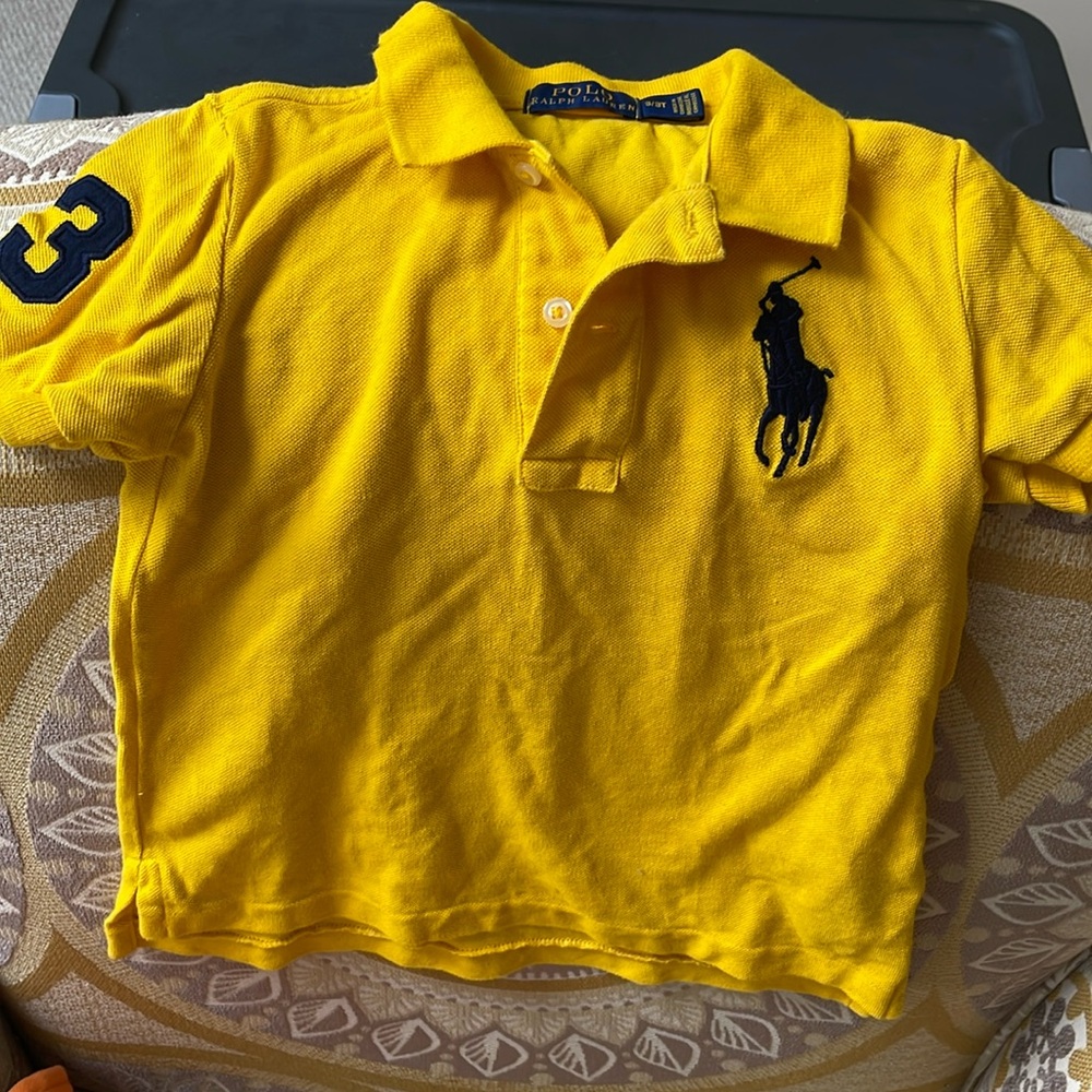 Little boy gently used 3t Ralph Lauren polo shirt